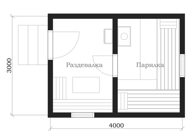 Баня русская (под ключ) 5