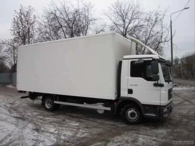 Грузоперевозки MAN TGL 8.180 V-35m3,  гидроборт