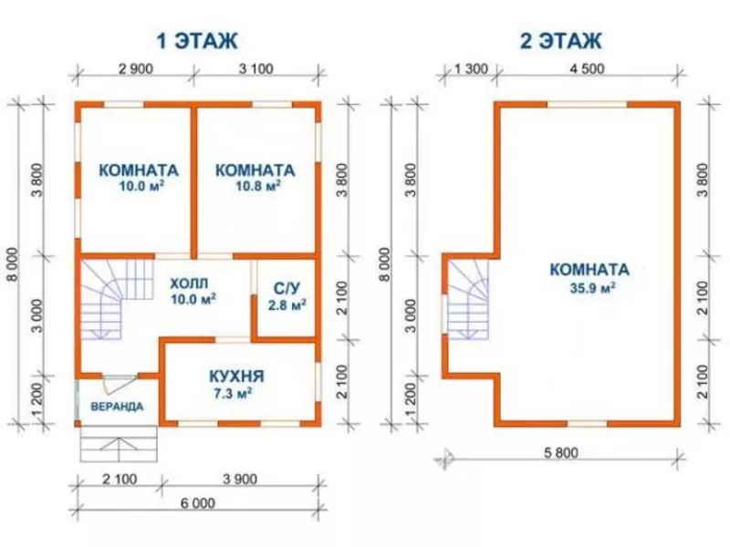 Сруб Дома из бруса эмиль с доставкой и установкой по Беларуси 2