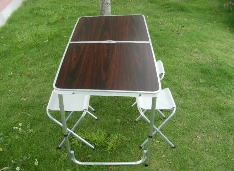 Туристический складной стол для пикника со стульями 4шт