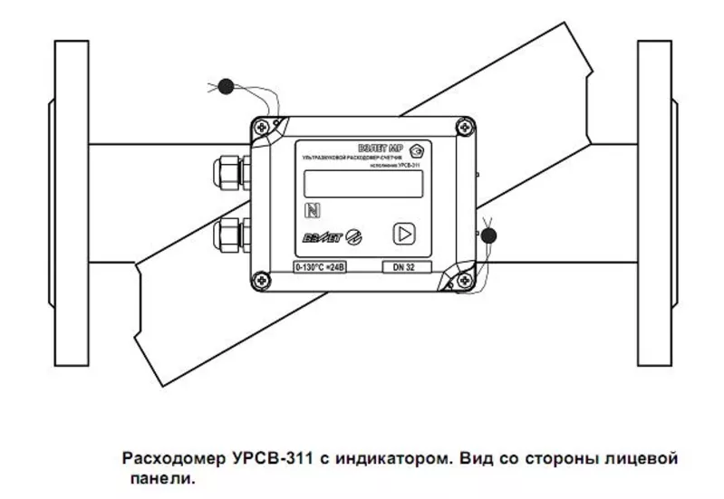 Ультразвуковой счетчик-расходомер ВЗЛЕТ  УРСВ-311  2