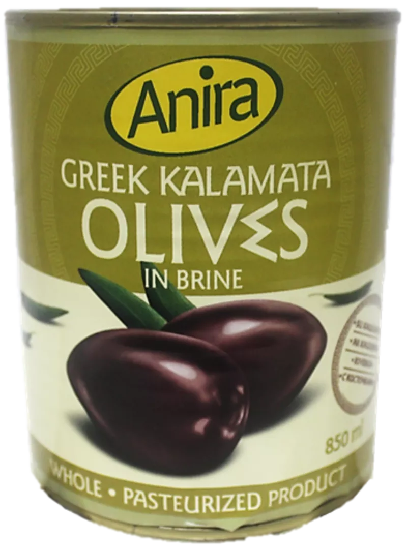 Греческие оливки Каламата с косточкой т. м. ANIRA