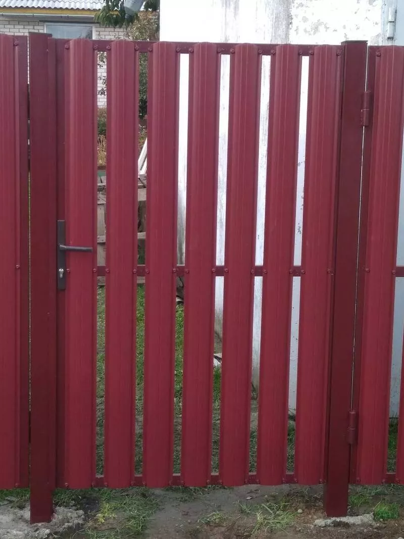 Забор из металлоштакетника. Комплектация. Монтаж. 3