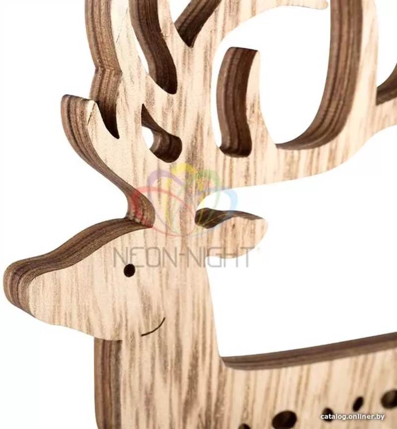 Деревянная фигурка с подсветкой Олень 14, 5-5-19 см 4