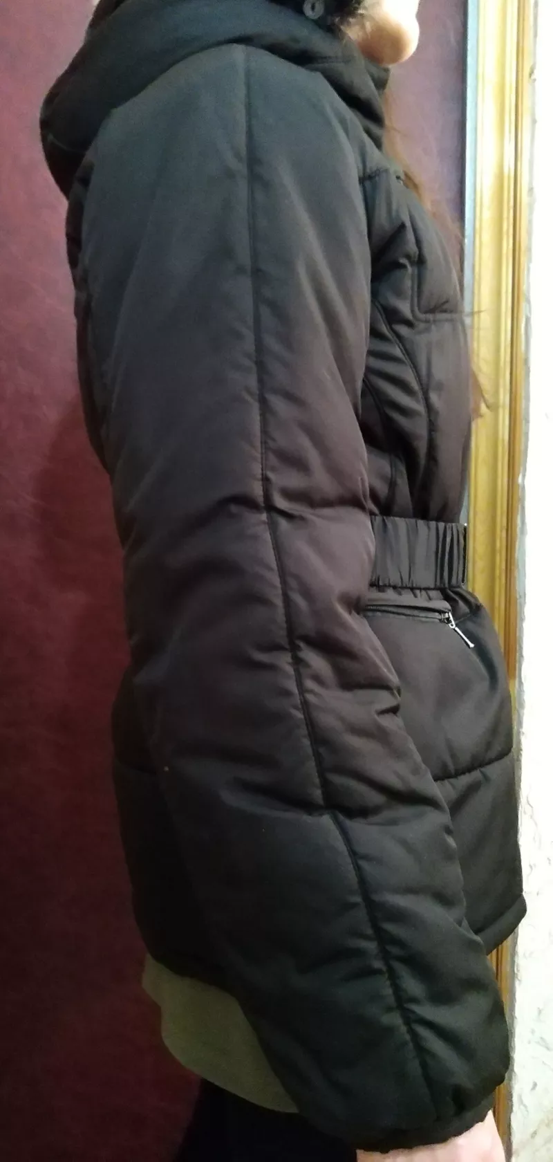 Куртка женская зимняя. Удлиненная. 46-48 размер. На  синтепоне + байка 4