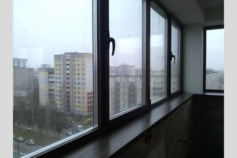Алюминиевые балконные рамы под ключ в Минске. Недорого 4