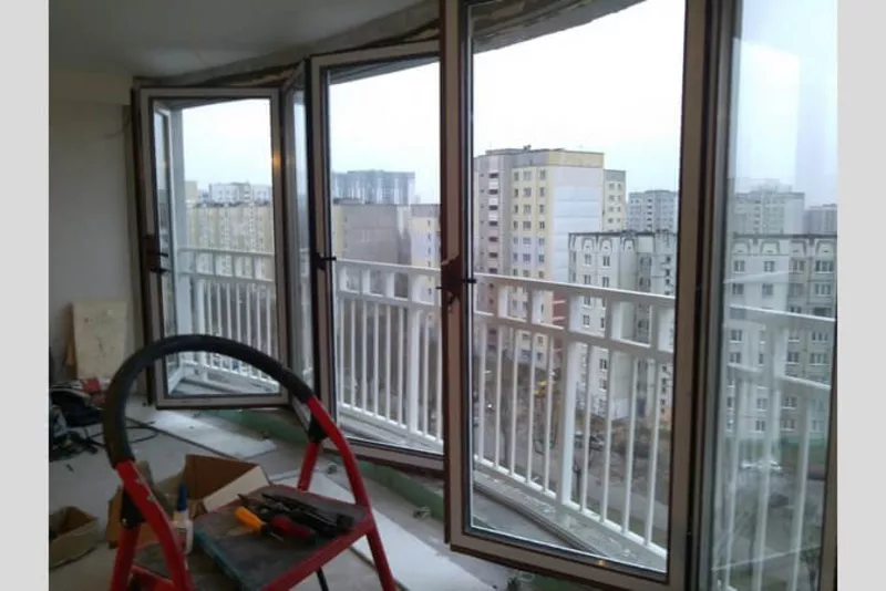 Алюминиевые балконные рамы под ключ в Минске. Недорого 5