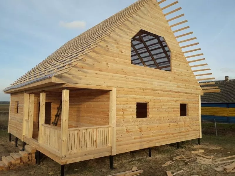 Строительство деревянных домов,  бань из бруса 6