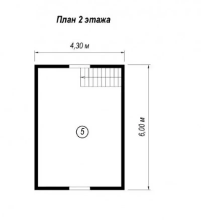 Дом сруб из бруса Юлий 6х6 м,  крыльцо 5м2 2