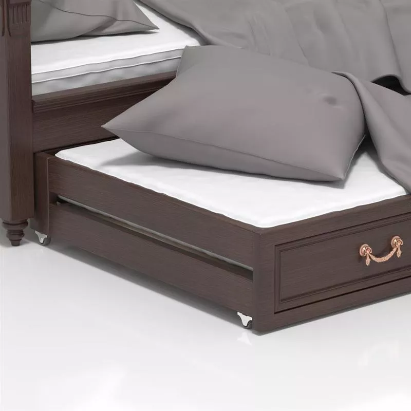 Кровать односпальная дубовая 3