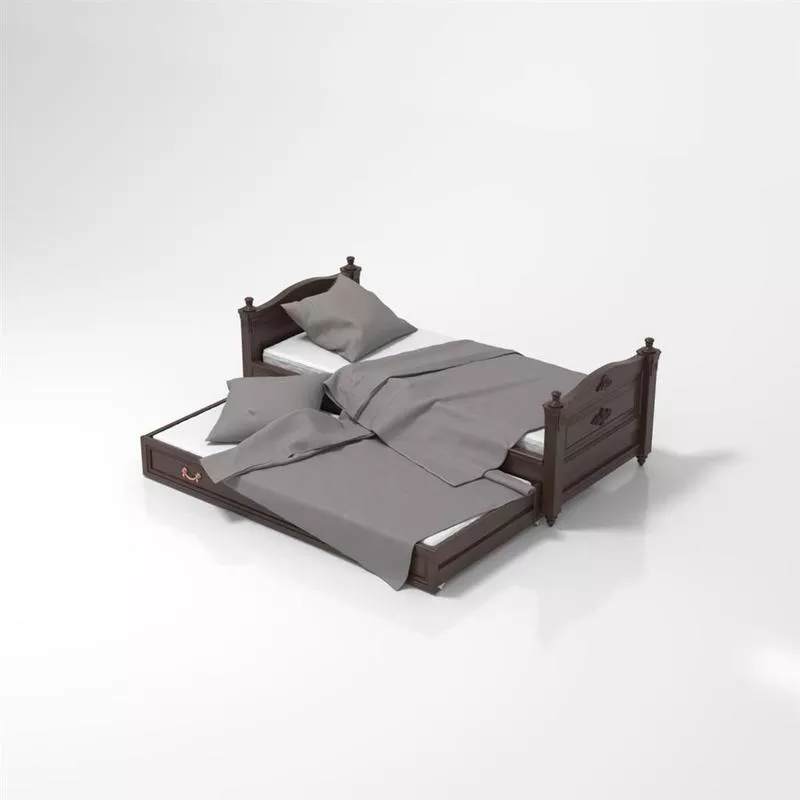 Кровать односпальная дубовая 5