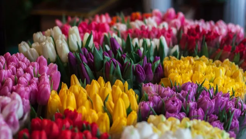 Живые цветы недорого оптом к Международному Женскому празднику 3