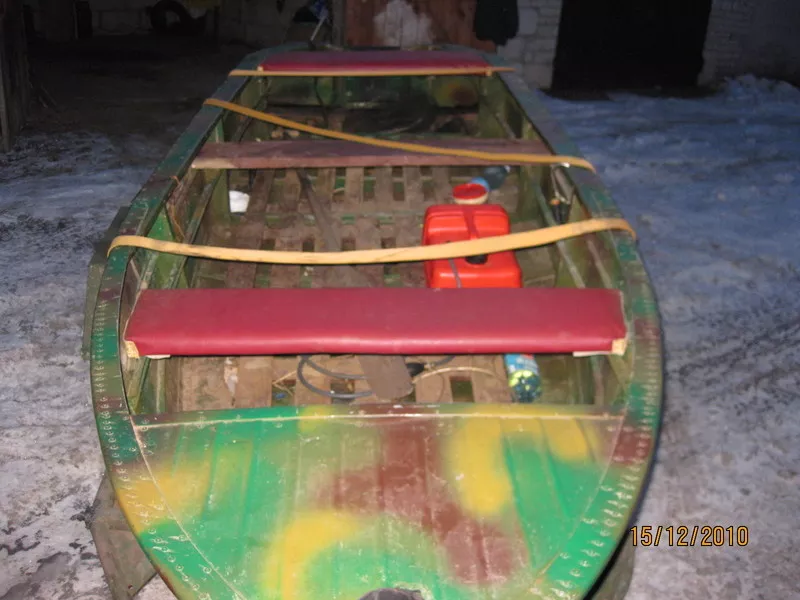 Лодка - казанка(модернизированная),  мотор HONDA 4, 5 л/с,  лафет под лот 3